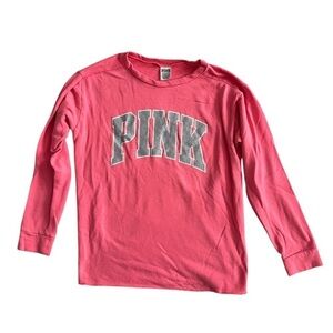 PINK pink Xs Sparkly Crewneck Sweater